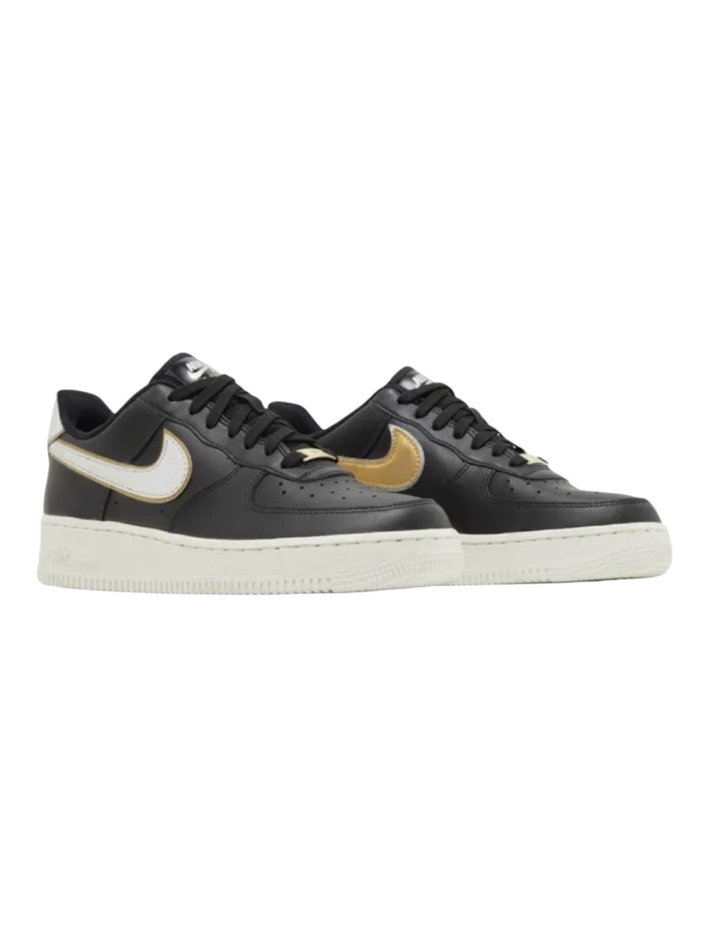 Nike Air Force 1 Low Metallic Platinum Black Size 7